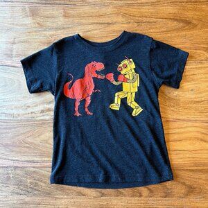 Gnome Enterprises Dinosaur vs Boxing Robot T-Shirt